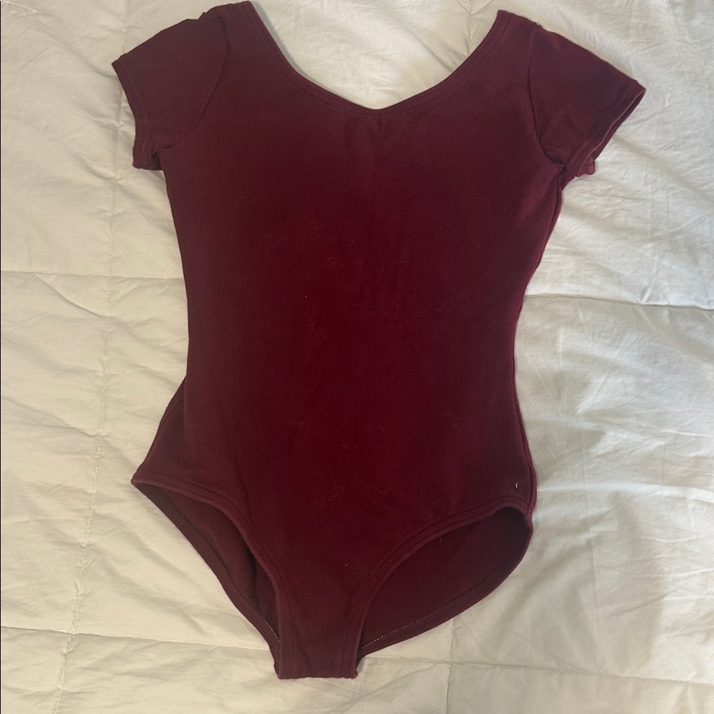 Capezio burgundy leotard - Child Medium